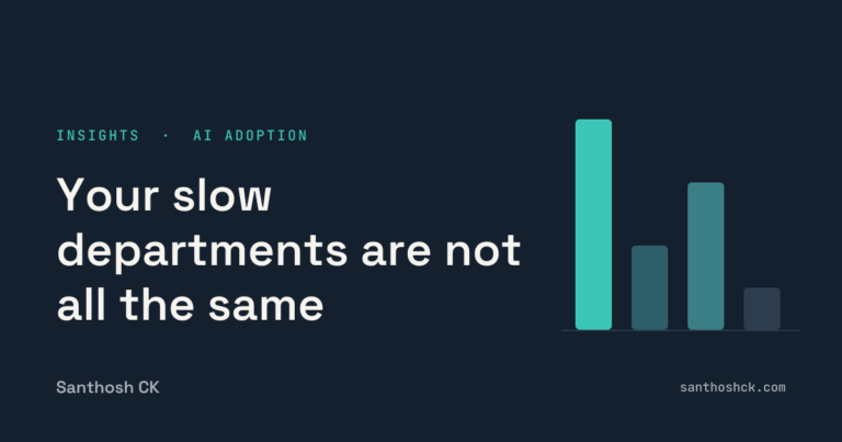 Your slow departments are not all the same